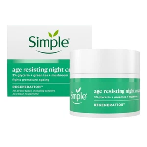 Simple Regeneration - Age Resisting Moisturising Night Cream 50ml, SPF15 - Picture 1 of 6