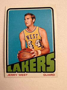 1972-73 Topps Basketball Set Jerry West LA Lakers Card #75 GOOD Condition