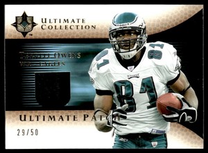 2005 Upper Deck Ultimate Collection Game Jersey Patches Terrell Owens 29/50