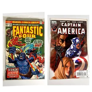 🚨2 Marvel Comics ~ Fantastic Four #145 (April 1974) Captain America #36 (April 2008) - Bild 1 von 6