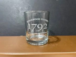 Rare Ridgewood Reserve 1792 8 Year Old Small Batch Bourbon Whiskey Shot Glass - Picture 1 of 7