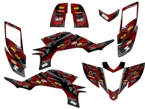 Kit de gráficos Senge gris YFZ 450 MAYHEM 2003-2013 (modelo Steel Frame Carb) YFZ 450 - Imagen 1 de 7