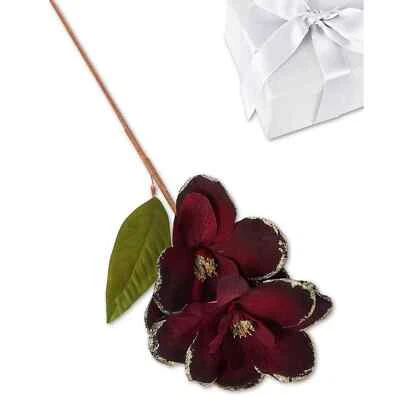 Holiday Lane, Evergreen Dreams Borgoña Floral Pick Foto 1 de 4