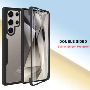 Für Samsung S25 Ultra S24 FE S23+ S22 Displayschutzfolie Klar TPU Case Stoßfest - Bild 1 von 19