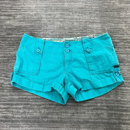 Pantaloncini VANS taglia 7 donna fuori muro turchese