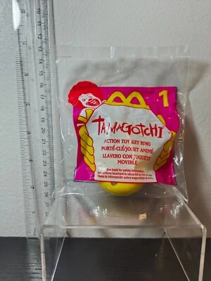 McDonald's Happy Meal Toy Tamagotchi #1 New in Package -  1997 - Key Ring - Image 1 of 3