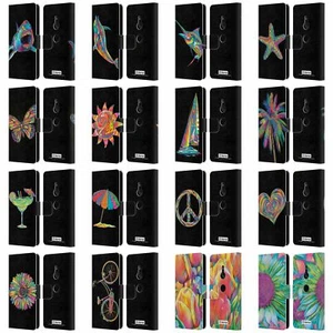 OFFICIAL P.D. MORENO ASSORTED DESIGN LEATHER BOOK CASE FOR SONY PHONES 1 - Picture 1 of 22