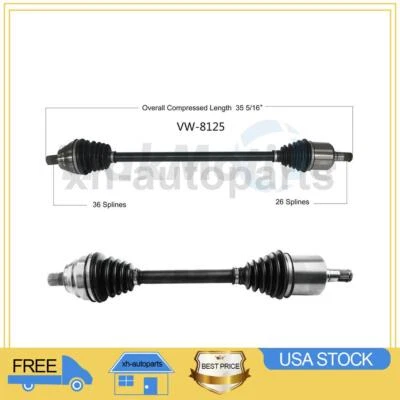 Se adapta a Volkswagen Passat 2012~2014 2X eje delantero TrakMotive CV Foto 1 de 4