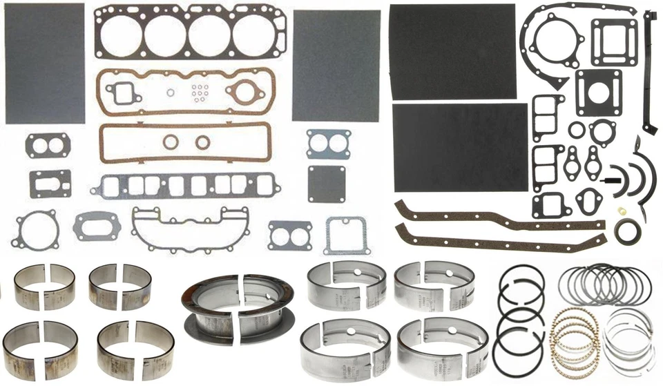 Marine Mercruiser 2.5 3.0 151 181 Gasket Rings Main Rod Bearings kit - Image 1 of 1