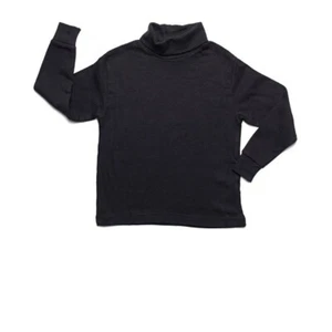 Meister Youth Turtleneck Shirt – Kids Medium – Black Long Sleeve – New - Picture 1 of 5