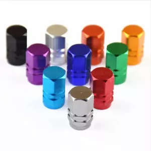 4pcs Car Tire Valve Caps Tyre Valve Stem Cover Air Dust Wheel Rim Caps Aluminium - Picture 1 of 21