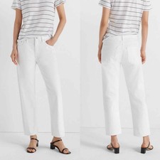 Club Monaco The Relaxed Slim Crop Jean In White NWT Size 26
