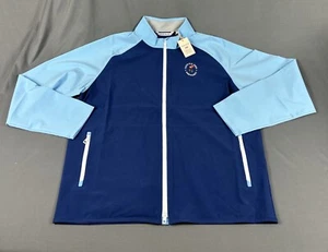 Peter Millar Golf Rain Jacket Pinehurst US Open Logo XL Blue Crown Sport NWT - Picture 1 of 7