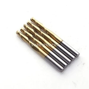 5x 1/8" recubiertos de titanio 2 dos flautas bola de carburo fresadores de extremo nariz brocas CNC 17 mm - Imagen 1 de 3