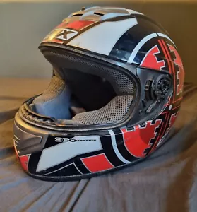 Gebrauchter gebrauchter Box Motorradhelm von Box Helme 360 Concepts rot und schwarz - Bild 1 von 18