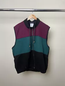 Catalina Vest Full Zip Adult Size Large Multicolor Fleece Outdoor Men’s - Picture 1 of 8