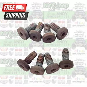 87-95 Wrangler YJ Jeep CJ Sun Visor Mounting Hardware SCREWS 8pcs for Sunvisors - Picture 1 of 12