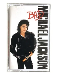Michael Jackson - Bad - Cassette EPIC 1987 - The Way You Make Me Feel etc - Picture 1 of 2