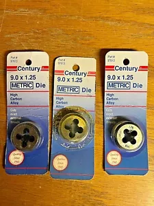Troquel métrico hexagonal Century Drill 97613 9,0 x 1,25 - LOTE DE 3- - Imagen 1 de 1