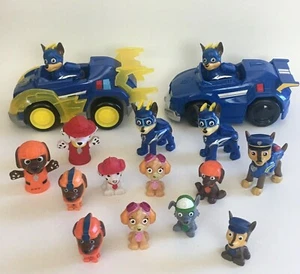 Paw Patrol Mighty Pups Super Paws Chase Deluxe 2 Vehículos 1 Luz Sonido 15 Cachorros - Imagen 1 de 5