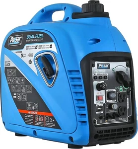 Pulsar 2,200-Watt Super Quiet Portable Dual Fuel Gas Powered Inverter Generator - Picture 1 of 7