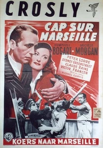 "PASSAGE TO MARSEILLE" Affiche entoilée (CURTIZ /Humphrey BOGART,Michèle MORGAN) - Picture 1 of 1