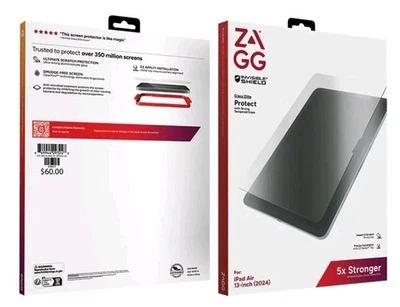 ZAGG Glass Elite iPad Air 13" M3 Air 13" (M2) Screen Protector+Warrenty  NIB$60 - Image 1 of 4