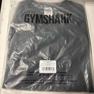 ✅Camiseta sin costuras Gymshark Onyx 5.0 - Negra/Verde Levantamiento - Talla Mediana - EN MANO✅ Foto 1 de 4