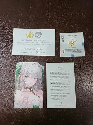 Kingdom Death Monster Sun Claws Esther Deathgrey Photoresin COMPLETO KDM NOVO NA CAIXA - Imagem 1 de 4