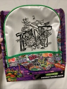 Teenage Mutant Ninja Turtles Mutant Mayhem Color Your Own Doodle Backpack - Picture 1 of 2