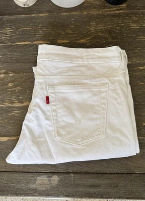 Винтажные Levi's 545 белый джинсовой ткани шорты низкий 12 женщин редкая R вкладка - Изображение 1 из 4