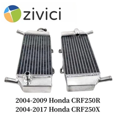 Radiador para HONDA CRF250R CRF250X 2004-2017 CR 250 R X 2005 2006 2007 2008 2009 Foto 1 de 4