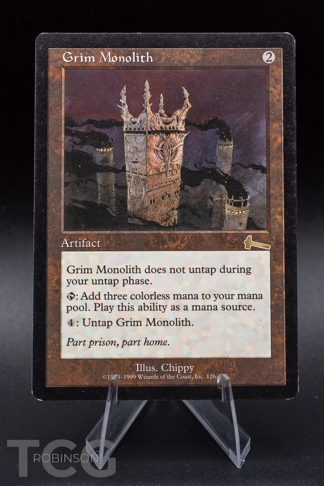 Grim Monolith: 1999 Magic the Gathering - Urza's Legacy Regular - Image 1 of 2