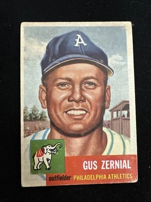 1953 Topps Set-Break # 42 Gus Zernial VG Philadelphia Athletics - Image 1 of 2