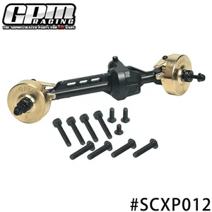 GPM Alu 7075 Brass Front Straight Axle Housing AXIAL 1/10 SCX10 Pro - Picture 1 of 8