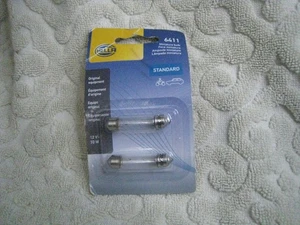 Dome Light Bulb Hella 6411 6411TB BUY PAIR NEW IN PACK 12V Volkswagen Bug Beetle - Picture 1 of 3