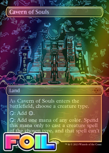 x1 Cavern of Souls LCI MTG 345 FOIL BORDERLESS MYTHIC M/NM 1x - Image 1 of 1