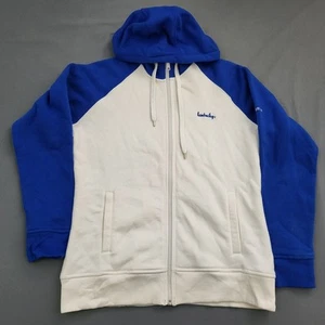 UK Kentucky Columbia Sweater Womens XL Long Sleeve Full Zip Hooded Knit Blue - Picture 1 of 15