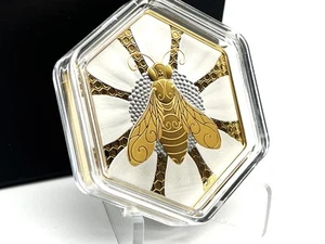 Moneda de plata chapada en oro Canadá 2025 $20 Nature's Delight The Honey Bee 1 oz - Imagen 1 de 24