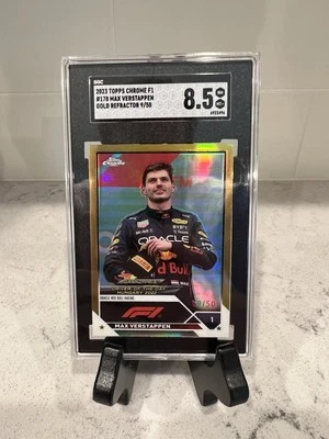 2023 Topps Chrome- Grand Prix Max Verstappen #178 Gold Refractor /50 - Image 1 of 2
