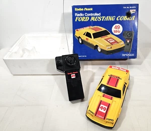 Radio Shack Ford Mustang Cobra RC Car 49 MHz Radio Controlled Not Working - Picture 1 of 6