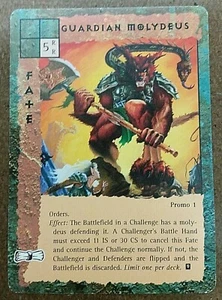 Guardian Molydeus Bloodwars HIGH GRADE RARE Promo CCG TSR BLOOD WARS TSR HTF - Picture 1 of 4