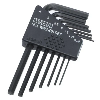 metric ALLEN KEY SET 0.89 1.27 1.5 2 2.5 3  4mm mini small sizes ENGINEER TWH-01 - Image 1 of 4