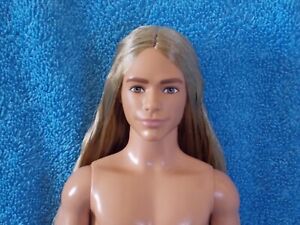 Nude Barbie Fashionistas Long Hair Ken Doll 138 For OOAK Project