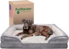 Orthopedic Dog Bed For Large Dogs W/ Removable Bolsters&Washable Cover, For Dogs