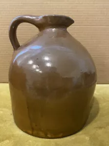 Antique Geddes NY stoneware pottery jug primitive 10.5”T - Picture 1 of 8