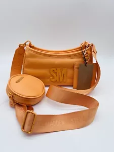 NEW WITH TAGS STEVE MADDEN ORANGE CROSS BODY PURSE AIRPOD CASE CARD WALLET - Picture 1 of 13