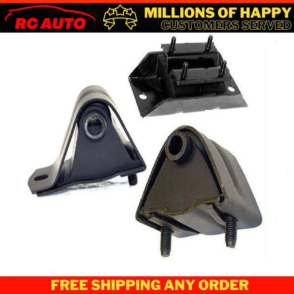 Подходит для Jeep Cherokee 1984-2000 годов выпуска комплект креплений двигателя и коробки передач 2,5 л 3 шт: A - Изображение 1 из 1