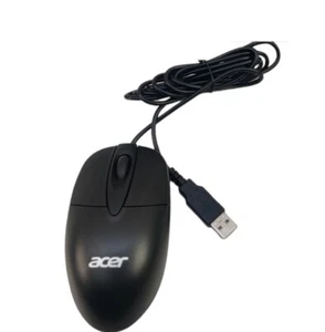 Acer MOANUOA USB Wired 2-Buttons Scroll Wheel Optical Mouse - Black - Picture 1 of 1