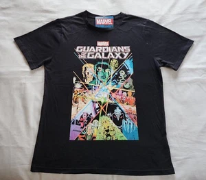 Marvel Mens Guardians Of The Galaxy Black Printed Short Sleeve T Shirt Size L - Picture 1 of 3